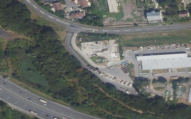 Vue aérienne — Déchetterie de Villepinte