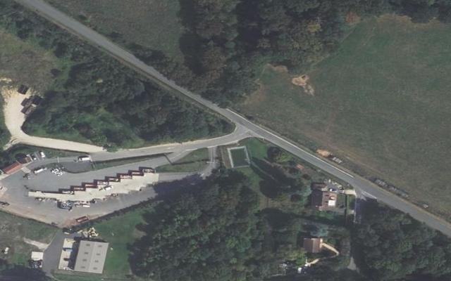 Vue aérienne — Déchetterie de Saint-Martin-d'Auxigny