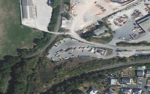 Vue aérienne — Déchetterie des Moutiers