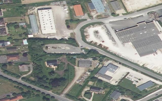 Vue aérienne — Déchetterie de Courtenay