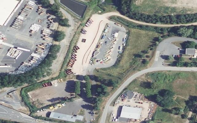 Vue aérienne — Déchetterie de Saint-Éloy-les-Mines