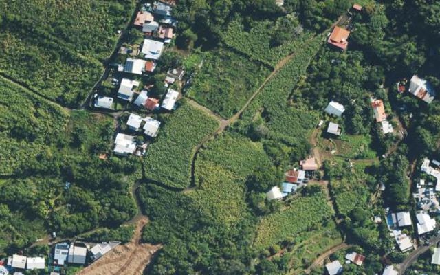 Vue aérienne — Déchetterie de Petite-Île