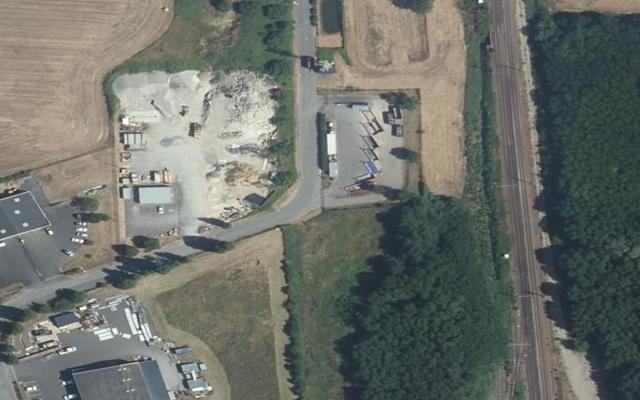Vue aérienne — Déchetterie de Noyant-de-Touraine
