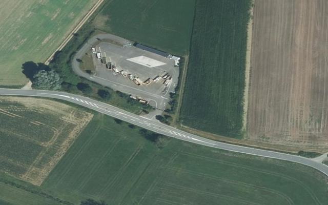 Vue aérienne — Déchetterie de Bossendorf