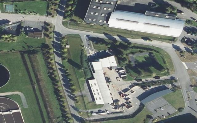 Vue aérienne — Déchetterie de Saint-Laurent-Blangy