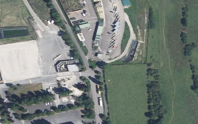 Vue aérienne — Déchetterie de Pusey