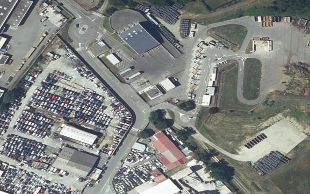 Vue aérienne — Déchetterie de Muret
