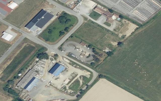 Vue aérienne — Déchetterie de Trie-sur-Baïse