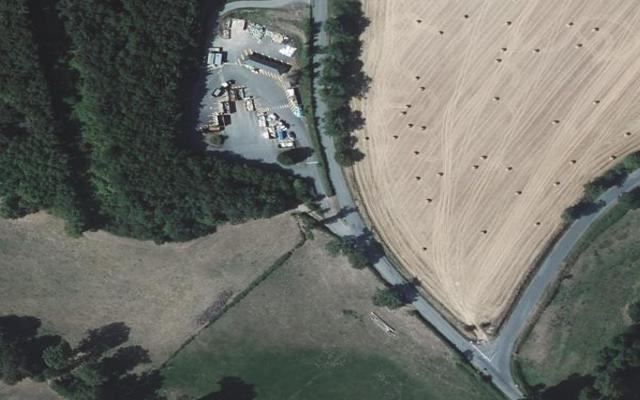 Vue aérienne — Déchetterie de Rignac