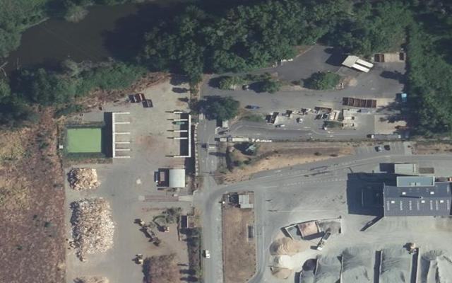 Vue aérienne — Déchetterie le Bois de Plante