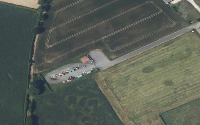 Vue aérienne — Déchetterie de Charroux