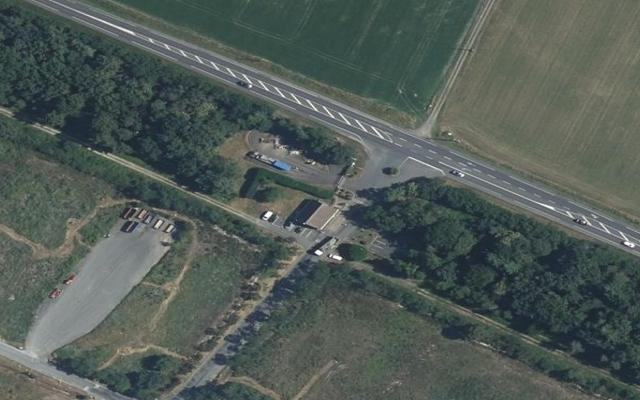 Vue aérienne — Déchetterie de Sonzay