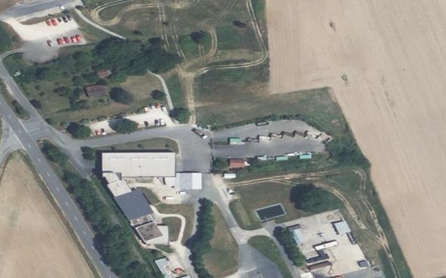 Vue aérienne — Déchetterie de Valdivienne
