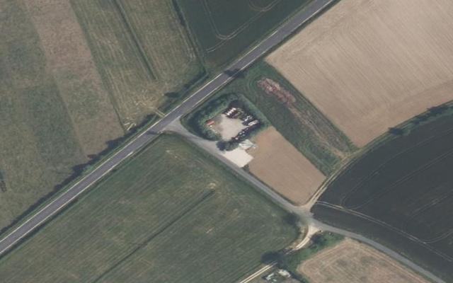 Vue aérienne — Déchetterie de Lésigny sur Creuse