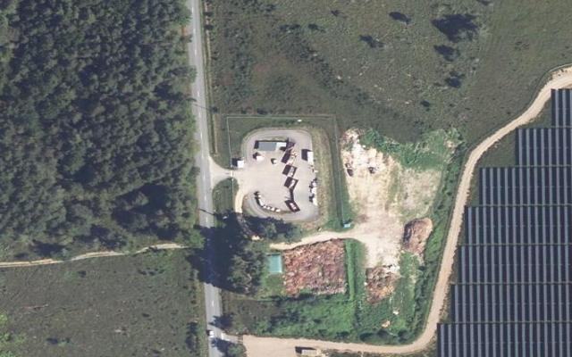 Vue aérienne — Déchetterie de la Roche-Canillac (Gros-Chastang)