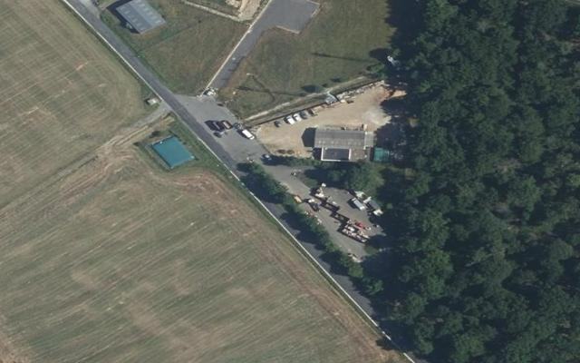 Vue aérienne — Déchetterie de Pernay