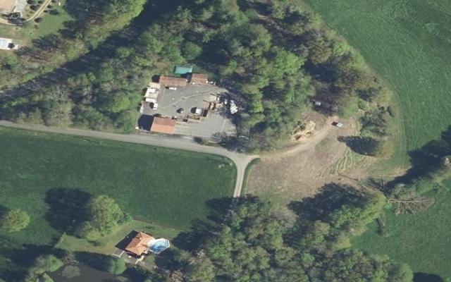 Vue aérienne — Déchetterie de Piégut-Pluviers