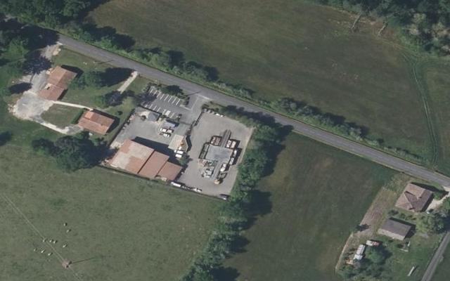 Vue aérienne — Déchetterie de Bazas