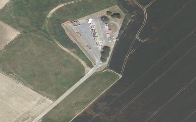 Vue aérienne — Déchetterie des Villages-Vovéens (Voves)