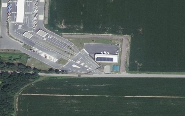 Vue aérienne — Déchetterie de Biesheim