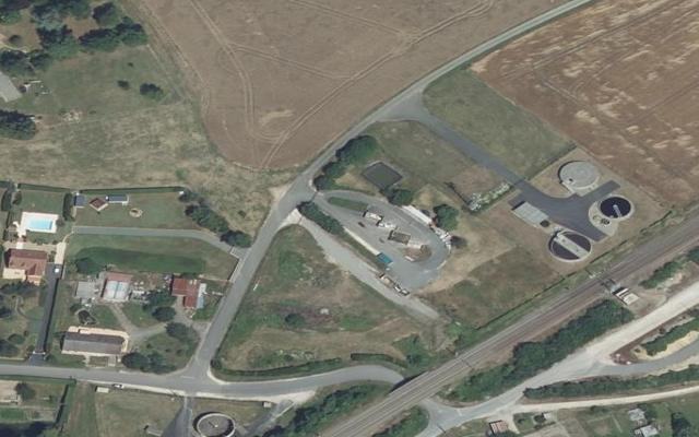 Vue aérienne — Déchetterie de Neuvy-Pailloux