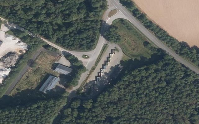 Vue aérienne — Déchetterie de Saint-Vincent-sur-Oust
