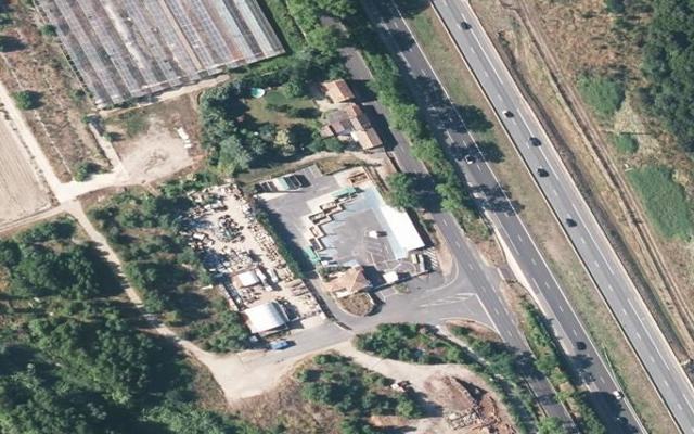 Vue aérienne — Déchetterie de Lodève