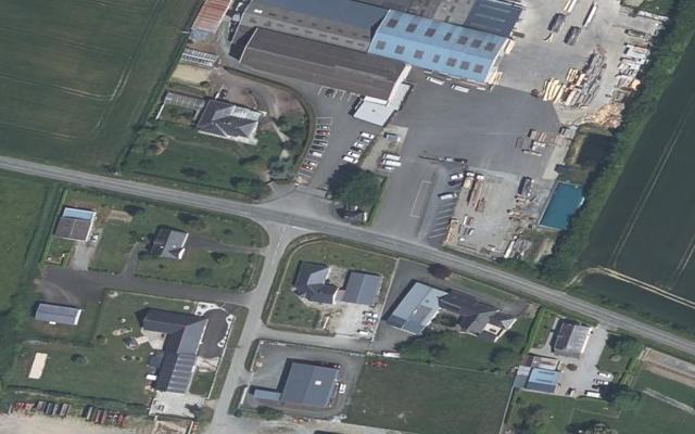 Vue aérienne — Déchetterie de Chazé-sur-Argos