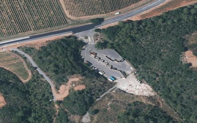 Vue aérienne — Déchetterie de Pierrerue