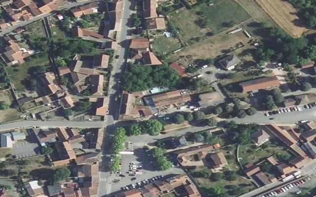 Vue aérienne — Déchetterie d'Ébreuil