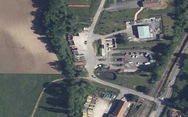 Vue aérienne — Déchetterie de Penne-d'Agenais