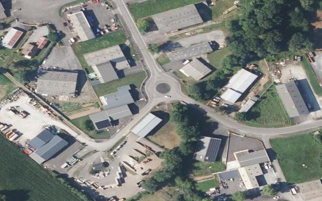 Vue aérienne — Déchetterie de la Zone Lanneretonne (Oloron)