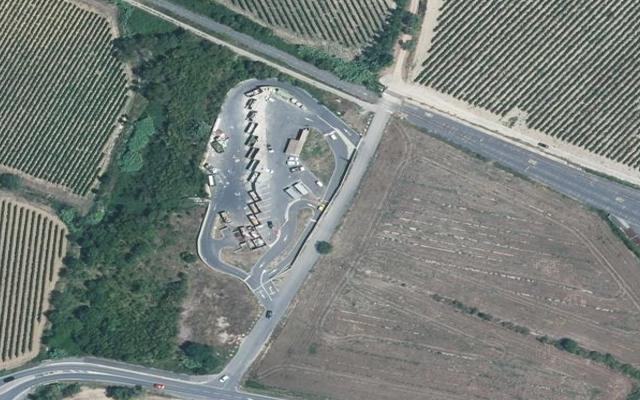 Vue aérienne — Déchetterie de Cazouls-lès-Béziers