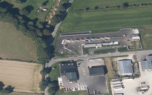 Vue aérienne — Déchetterie de Carentoir
