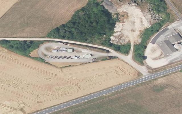 Vue aérienne — Déchetterie de Chaumercenne