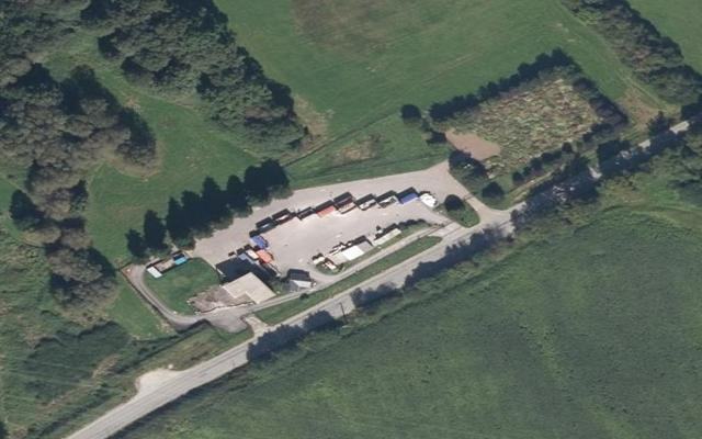 Vue aérienne — Déchetterie de Locmaria-Grand-Champ