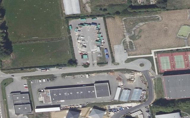 Vue aérienne — Déchetterie de Seloncourt