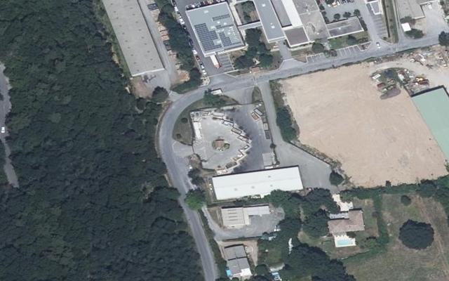 Vue aérienne — Déchetterie d'Anduze