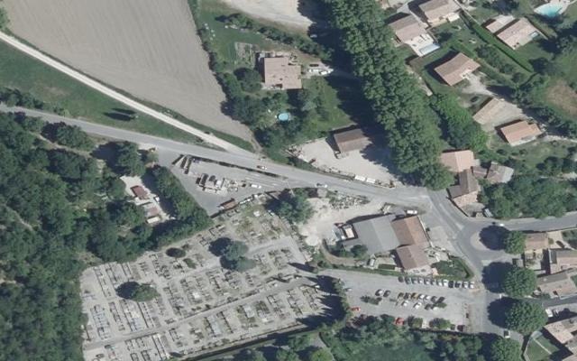 Vue aérienne — Déchetterie de Malaucène