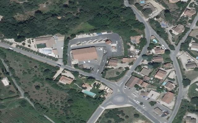 Vue aérienne — Déchetterie de Lauris