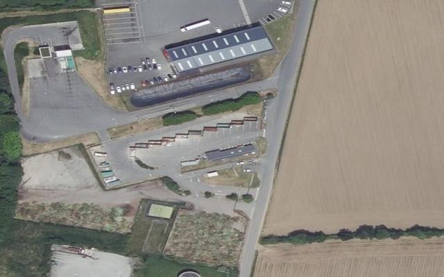 Vue aérienne — Déchetterie de Plouédern