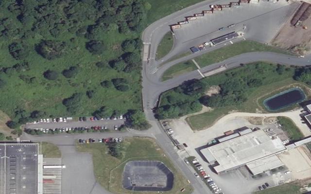 Vue aérienne — Déchetterie de Quimper Est