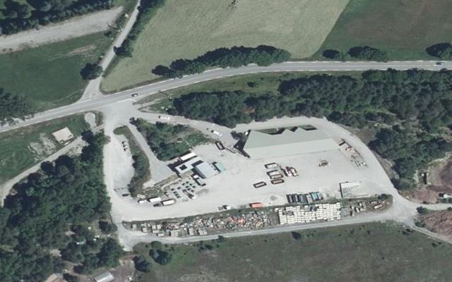 Vue aérienne — Déchetterie Plan la Croix
