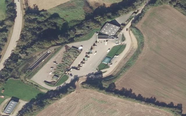Vue aérienne — Déchetterie de Daoulas