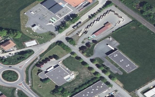 Vue aérienne — Déchetterie Épercieux-Saint-Paul