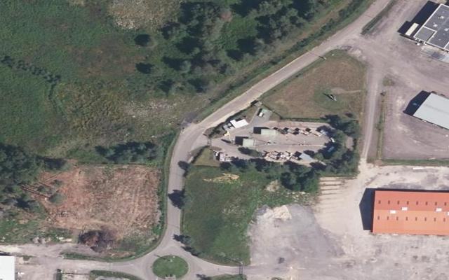 Vue aérienne — Déchetterie de Fougerolles