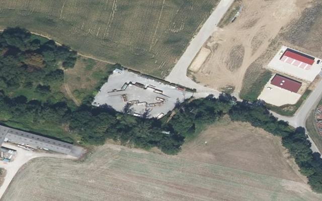 Vue aérienne — Déchetterie Jujurieux