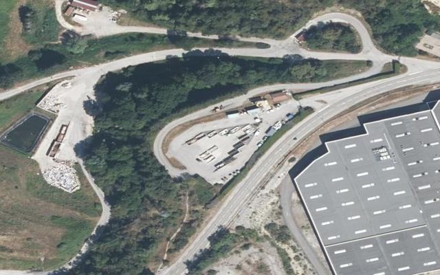 Vue aérienne — Déchetterie Oyonnax