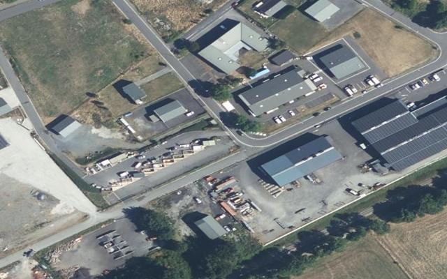 Vue aérienne — Déchetterie Intercommunale de Comblat le Château