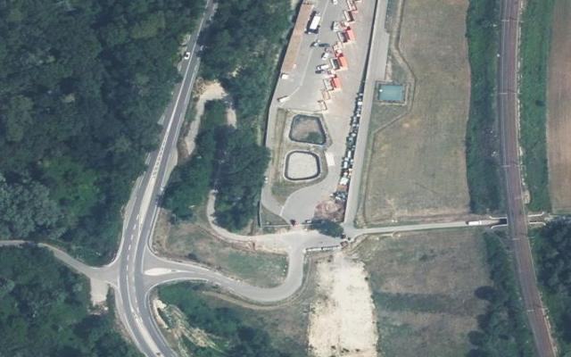 Vue aérienne — Déchetterie Bourg-Saint-Andéol